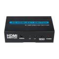 2x1 MINI METAL HDMI Schalter 2Port Hub Box Auto Schalter 2 In 1 Out Switcher 3D 1080p HD 1.4 Mit Fernbedienung
